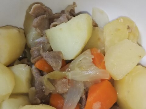 圧力鍋で肉じゃが
